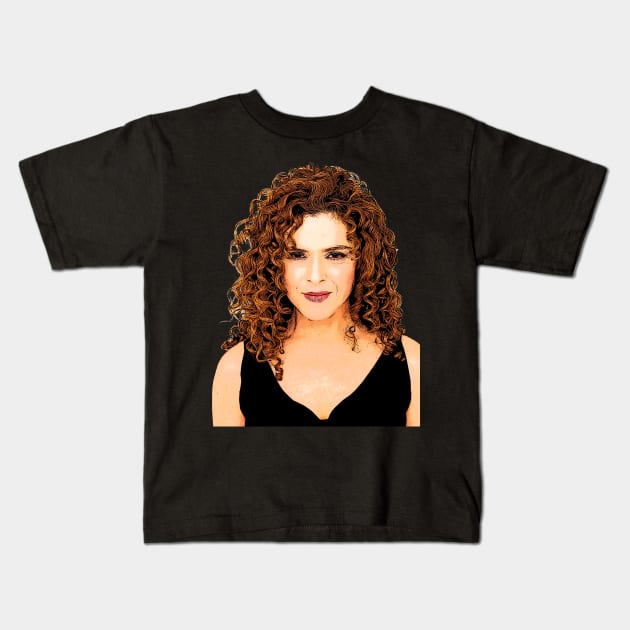 Bernadette Peters Cartoonish Kids T-Shirt by baranskini